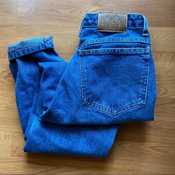 Marithe Francois Girbaud Denim - Vintage Marithe Girbaud high waist mom jeans size 28/29 medium denim blue retro